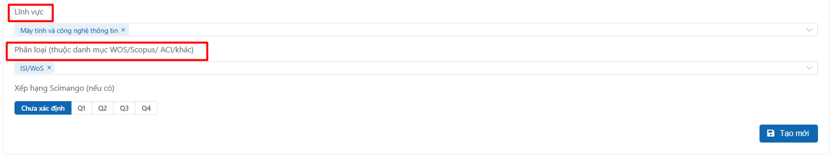 Thêm công bố khoa học