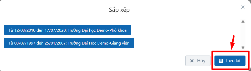 chỉnh sửa thông tin